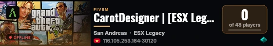 CarotDesigner | [ESX Legacy] live status badge