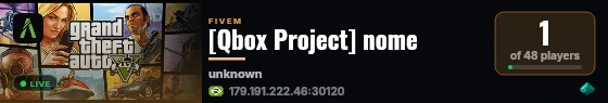[Qbox Project] nome live status badge