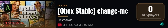 [Qbox Stable] change-me live status badge
