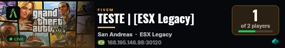 TESTE | [ESX Legacy] live status badge