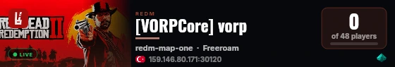 [QBCore Framework] vorp live status badge