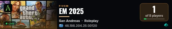 EM 2025 live status badge