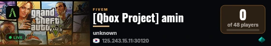 [Qbox Project] amin live status badge