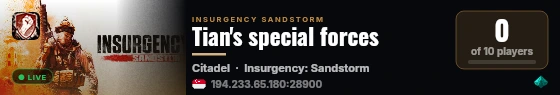 Tian's special forces live status badge