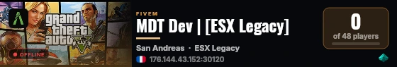 MDT Dev | [ESX Legacy] live status badge