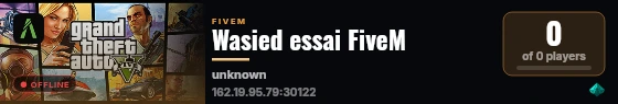 Wasied essai FiveM live status badge