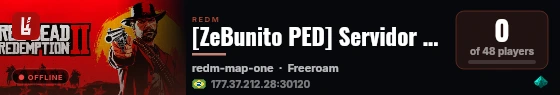 [ZeBunito PED] Servidor ZeBunitu live status badge