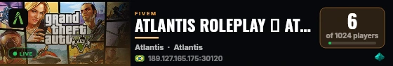 ATLANTIS ROLEPLAY 🡺 ATO 2 live status badge