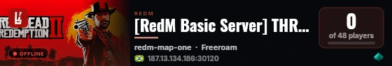 [RedM Basic Server] THRILLZY Studio live status badge