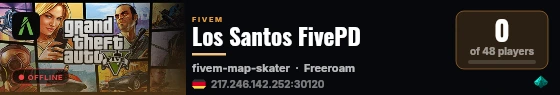 Los Santos FivePD live status badge