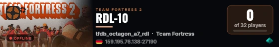 RDL-10 live status badge