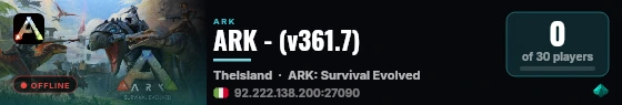 ARK #132712 - (v361.7) live status badge