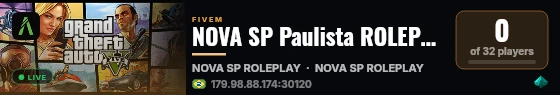 NOVA SP Paulista ROLEPLAY live status badge