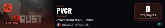 PVCR live status badge