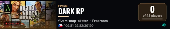 DARK RP live status badge