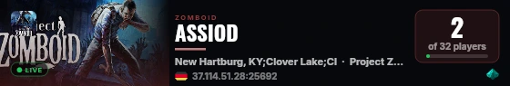 ASSIOD live status badge