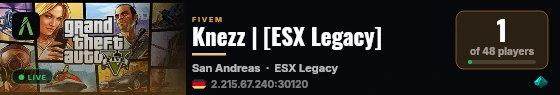 Knezz | [ESX Legacy] live status badge