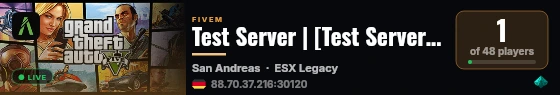 Test Server | [Test Server:)] live status badge