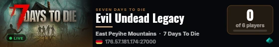 Evil Undead Legacy live status badge