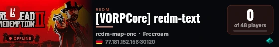 [VORPCore] redm-text live status badge
