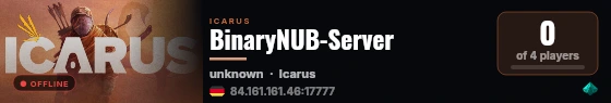 BinaryNUB-Server live status badge