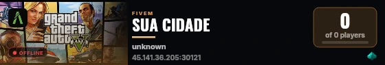 SUA CIDADE live status badge
