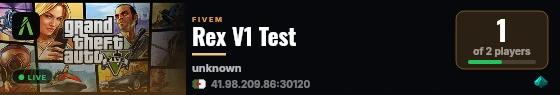 Rex V1 Test  live status badge
