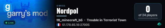 Nordpol live status badge