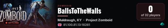 BallsToTheWalls live status badge