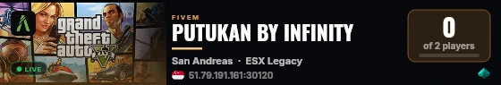 PUTUKAN BY INFINITY live status badge