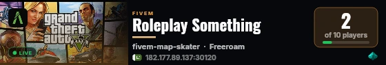 Roleplay Something live status badge