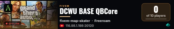 DCWU BASE QBCore live status badge