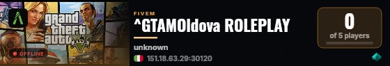 ^GTAMOldova ROLEPLAY live status badge