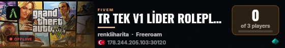 TR TEK V1 LİDER ROLEPLAY| ^7discord.gg/liderrp live status badge