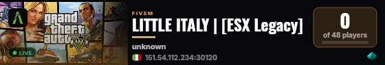 LITTLE ITALY | [ESX Legacy] live status badge