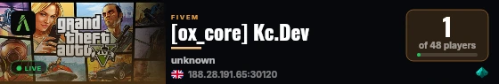 [ox_core] Kc.Dev live status badge