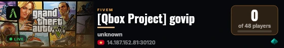 [Qbox Project] govip live status badge