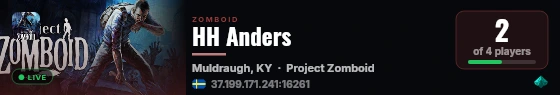 HH Anders live status badge