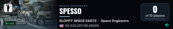 SPESSO live status badge