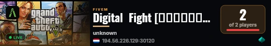 Digital  Fight [التهديد]  live status badge
