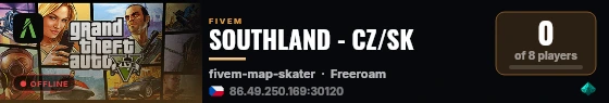 SOUTHLAND - CZ/SK live status badge