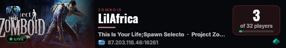 LilAfrica live status badge