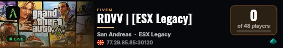 RDVV | [ESX Legacy] live status badge