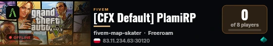 [CFX Default] PlamiRP live status badge