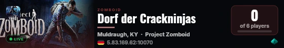 Dorf der Crackninjas live status badge