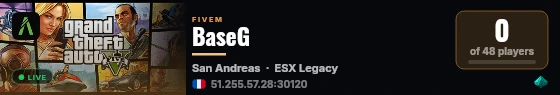 BaseG live status badge