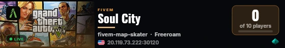 Soul City live status badge