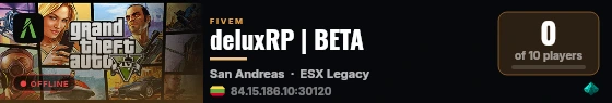 deluxRP | BETA live status badge