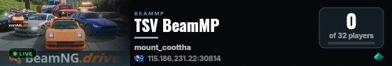 TSV BeamMP live status badge