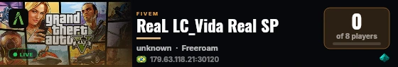 ReaL LC_Vida Real SP live status badge